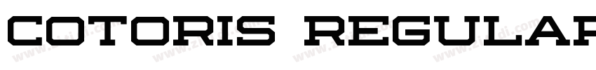 Cotoris Regular字体转换